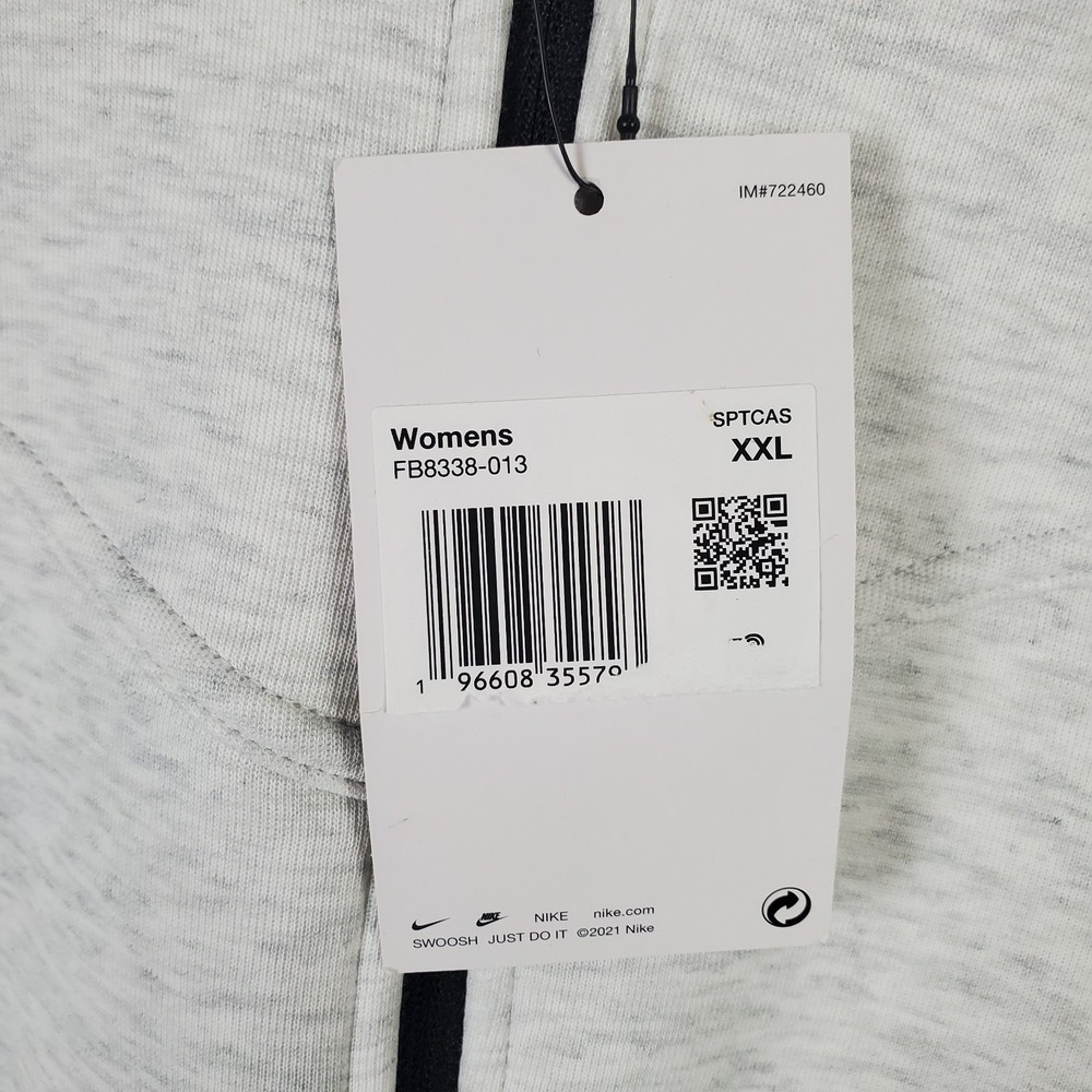 Nike Sportswear Tech Fleece Windrunner Womens Hoodie 2XL Gray Heather Full-Zip - Picture 6 of 11